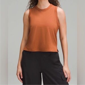 Lululemon Classic-Fit Cotton-Blend Tank Top in Butternut Brown Size 4